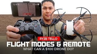 Ryze Tello Drone Flight Modes and Bluetooth Remote Controller - YouTube