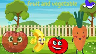 Kids Educational Video, colorful and exciting fruits, and vegetables with interactive animations.