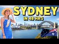 Best things to do in sydney in 48 hours australia travel vlog  cj explores