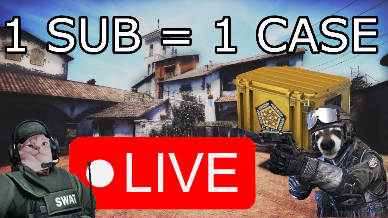 EVERY SUB = 1 CASE OPEN CSGO (GER/ENG) YouTube