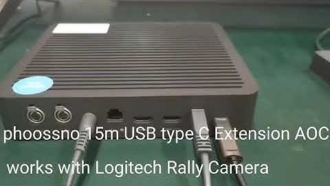 Do not forgot Logitech Power Splitter on Logitech Rally Camera  when you use USB C Extension Cable