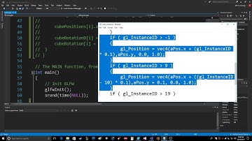 OpenGL   Instancing with gl InstanceID Vertex Shader Visual Studio 2017   Part 2