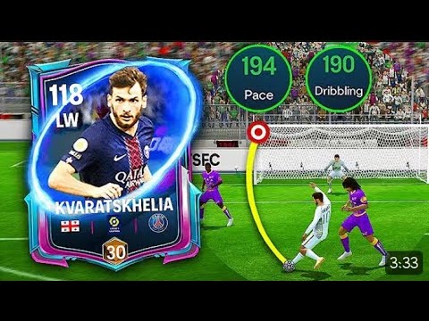 Khvicha Kvaratskhelia Review In Fc Mobile 🐐 !