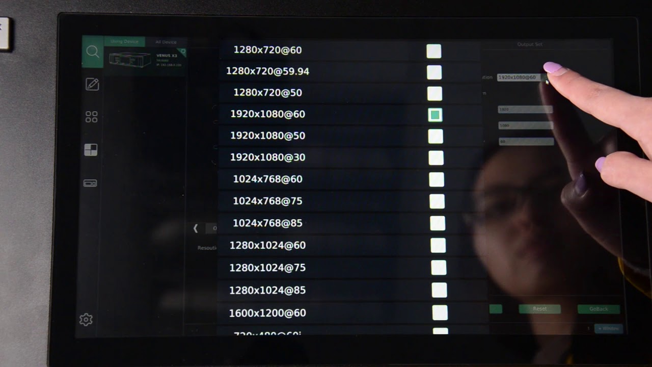 T1 - Configuring Output Resolutions of Processor - YouTube