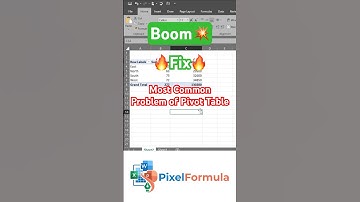 PivotTable Field Name is Not Valid | Error Fix #excel