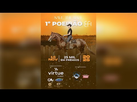 1º Poeirão Haras EFI Transmissão AO VIVO 15 11 25 às 08h