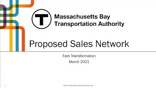 Fare Transformation Proposed Sales Network Virtual Public Meeting - March 25, 2021