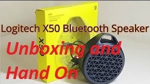 Logitech X50 mini Bluetooth Speaker! Unboxing
