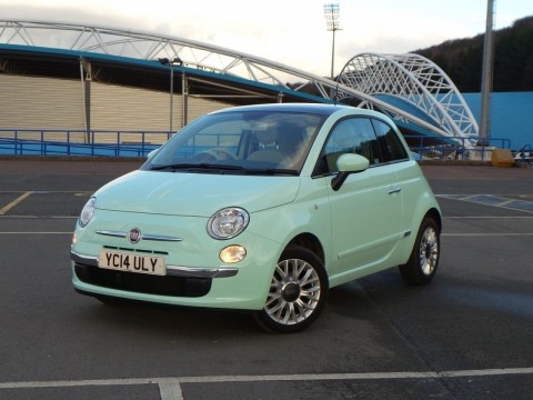 Yc14uly Fiat 500 1 2 Lounge 3dr Start Stop In Smooth Mint Green