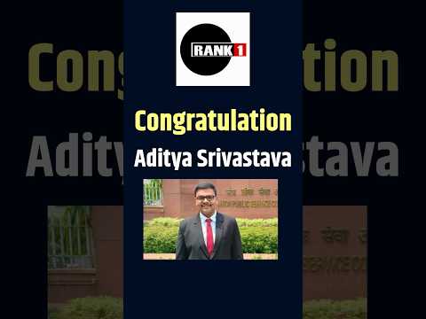 Aditya Srivastava Rank 1 #shorts #upscrank1 #upsctopper #viral #trending #shortfeed