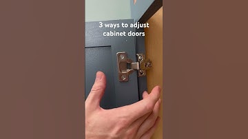 3 ways to adjust cabinet doors! Don’t let their misalignment bother you anymore! #cabinet #cabinets