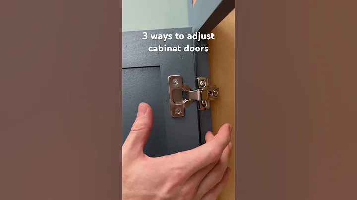 3 ways to adjust cabinet doors! Don’t let their misalignment bother you anymore! #cabinet #cabinets