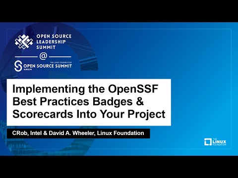 Implementing the OpenSSF