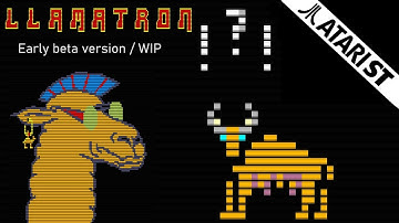Llamatron (Atari ST beta version, Jeff Minter WIP 1991) Steem SSE video