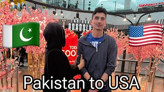 Pakistan to USA | Pakistan🇵🇰 to America🇺🇸 | travel vlog | Vlog#49 | Hammad Pervaiz