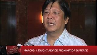 Sen. Marcos meets Mayor Duterte