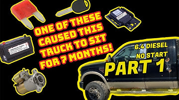 08 6.4L fixing no crank scenario. Can you guess which one fixed it ?