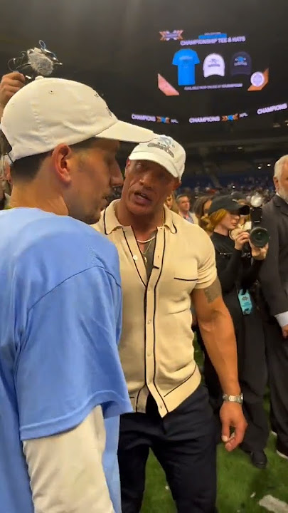 Game recognize game 💪 MVP Luis Perez 🤝 The Rock & @Dany Garcia