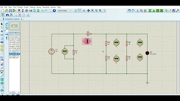 Measuring Voltage And Current In Series Parallel Circuit Using Proteus