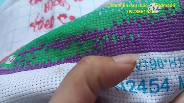 Cách giấu mối chỉ khi thêu tranh chữ thập. Thêu tranh 2 mặt giấu chỉ ở mặt trước.