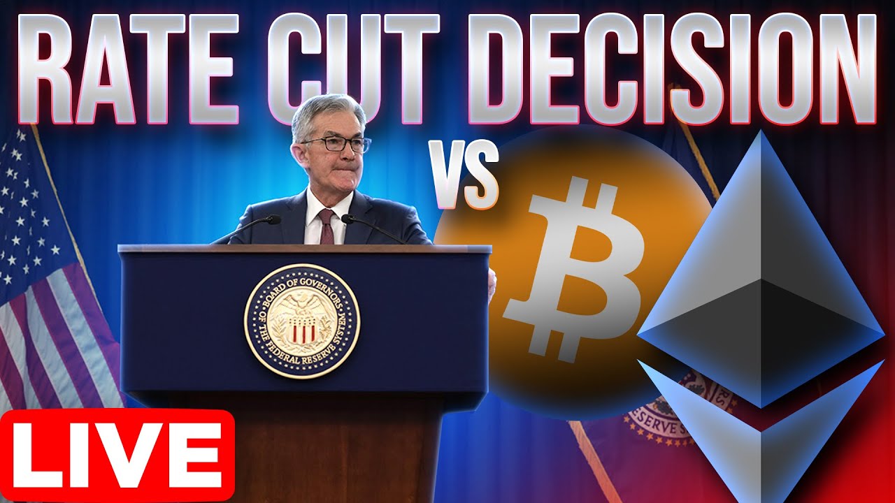 Fed Meeting LIVE🔴Jerome Powell Rate Cut Decision vs Crypto Market🚨 ...