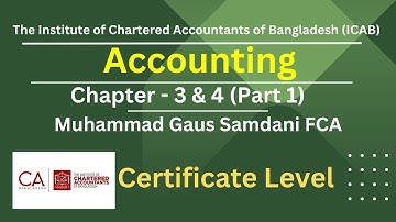 CL- Accounting-Chapters 3&4 - Financial Transaction, Ledger,Double Entry - Muhammad Gaus Samdani FCA
