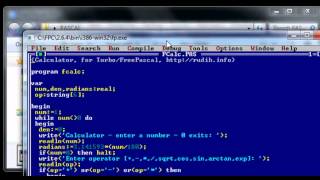 Pascal programming tutorial screenshot 1