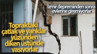 Topraktaki Çatlak Ve Yarıklar Yüzünden İki Mahalle Halkı Diken Üstünde Yaşıyor
