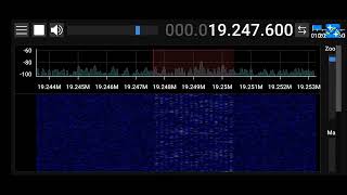 Russian 7 XPB MFSK transmission 19247.600kHz USB 1310 UTC 6/6/25