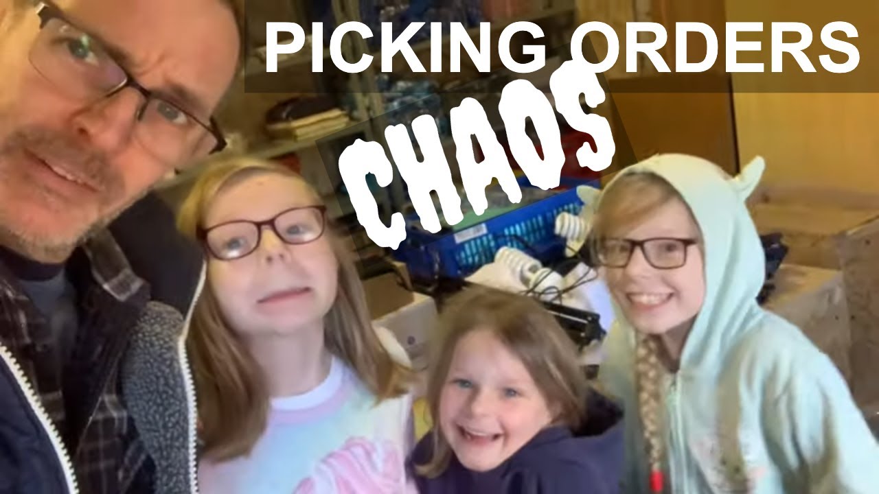 Picking eBay orders in my shed - with helpers…