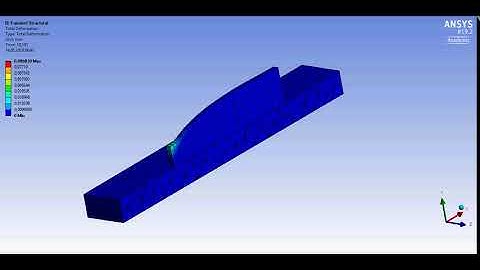 Deformation distribution of sample P2D1 - sliced geometry