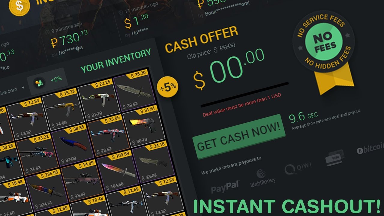 where to sell csgo skins for real money