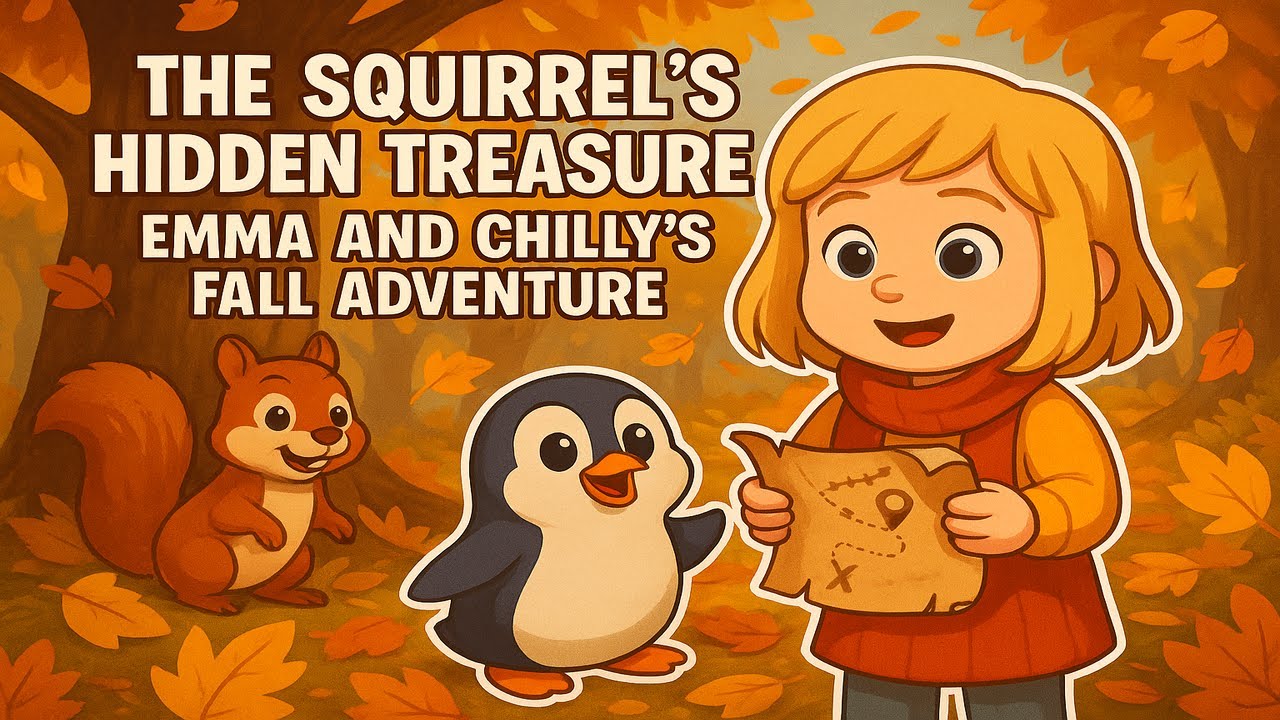 The Squirrel’s Hidden Treasure – Emma and Chilly’s Fall Adventure 🐿️🍂