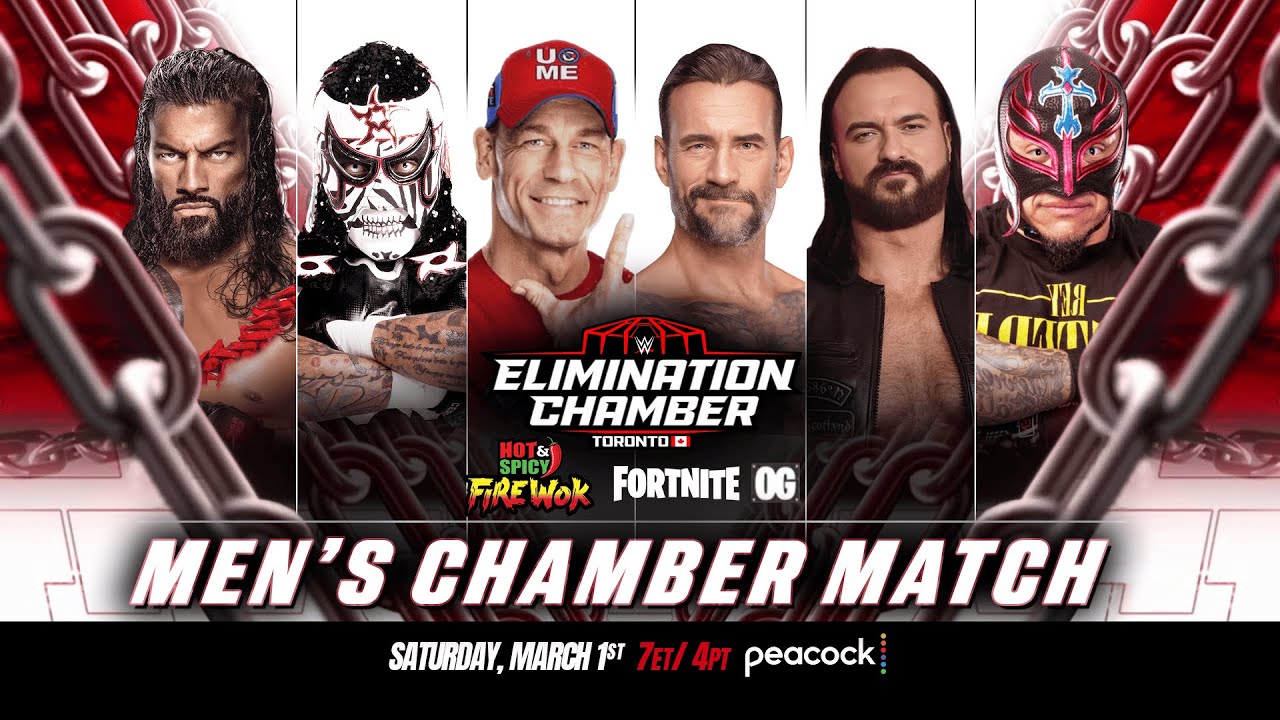 WWE ELIMINATION CHAMBER 2025 || MATCH CARD RÉPLICA/REMAKE || POR ...