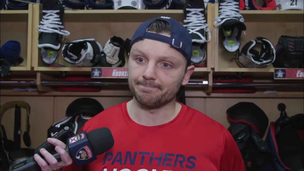 Sam Reinhart, Postgame Florida Panthers 5, Dallas Stars 4 YouTube