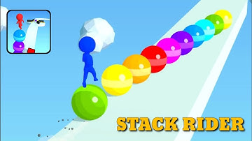 Stack Rider All Levels Gameplay Walkthrough ( Android, ios Level 1 to 3 )