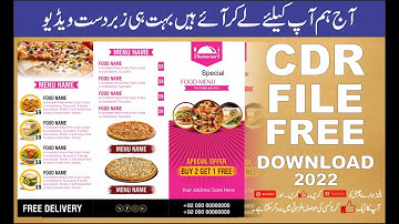 Restaurant Menu Card Design CDR File Free Download _ By Graphic Designing