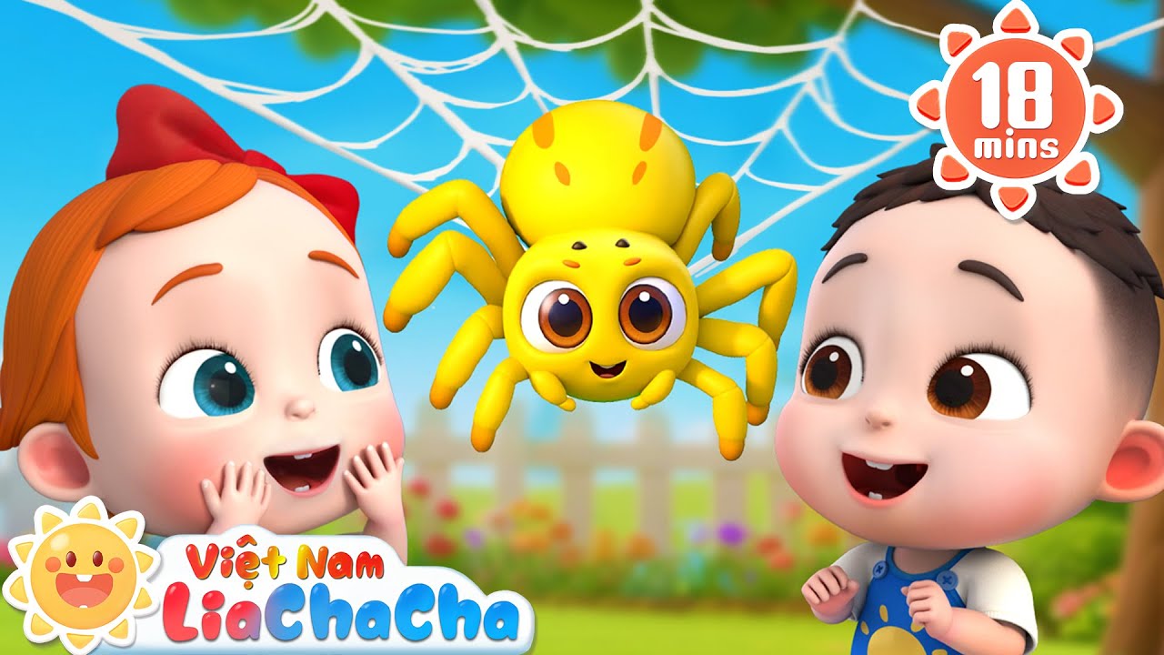 🕸️ Con nhện bé xíu kiến nhẫn | Bài hát Nhện nhỏ bé xíu | LiaChaCha - Ca Nhạc Thiếu Nhi Việt Nam