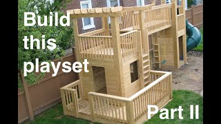 MyFixitUpLife Real Wood Playset Edition Part 2 Mark & Theresa take you through the steps to build a custom backyard playset using pressure-treated southern pine. http://