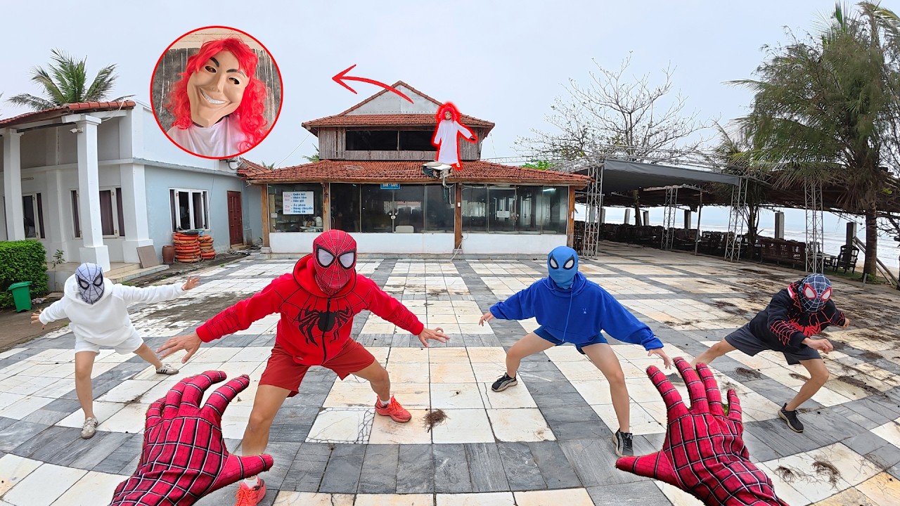Escape the Smiling Woman! 5 Spider-Man Bros Trapped in an Abandoned Resort