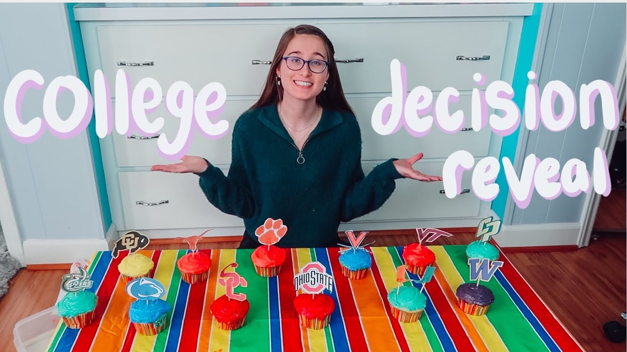college decision reveal with cupcakes 2021 | how i made my college decision