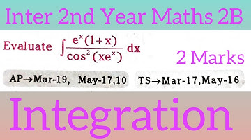 Integration||Inter 2nd Year Maths 2B@maths naresh eclass