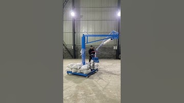 Loading and unloading cargo artifact pneumatic mechanical gripper. #forkliftservice #forkliftoperato