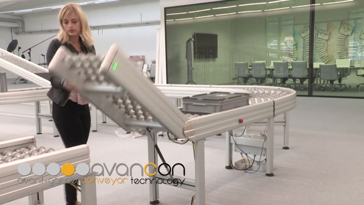 Avancon conveyor gate - YouTube