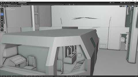 Blender Spaceship UPBGE Game Map - Examination Room and Landing Zone