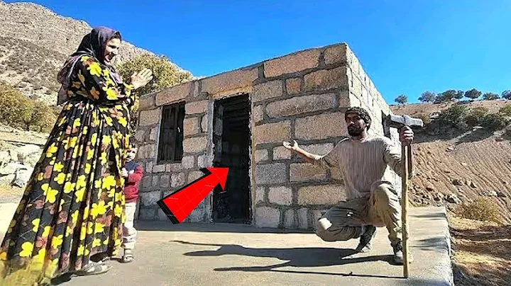 I helped a nomadic mother | Building a stone house in 23 days for a nomadic woman