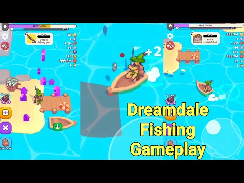 Геймплей Dreamdale: рыбалка