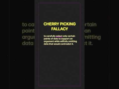 See how both candidates use cherry picking #debate #logic #cherrypicking