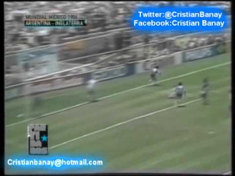 Argentina 2 Inglaterra 1 (Relato Jose Maria Muñoz) Mundial Mexico 1986 Los goles de Diego Maradona