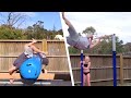Le duo père-fille inspire Internet avec un défi de gymnastique hilarant